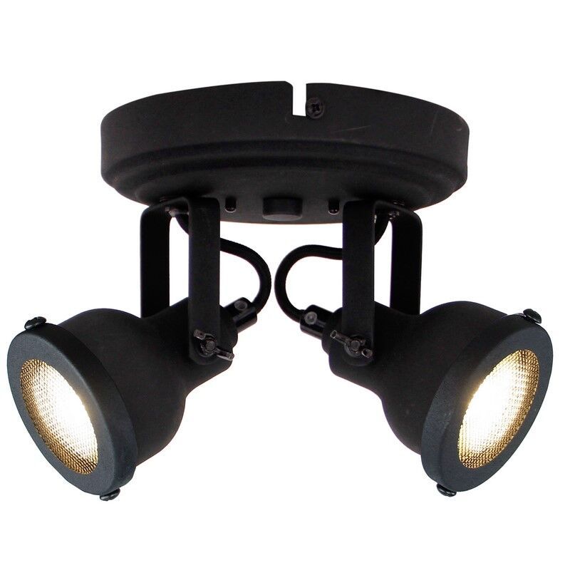 Spot plafond noir industriel, Chesney