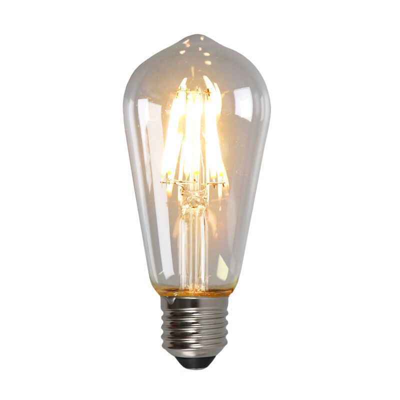 Dimmable E27 Edison ampoule LED, ST58, 5w, verre transparent, 2700k Dimmable E27 Edison ampoule LED, ST58, 5w, verre transparent, 2700k