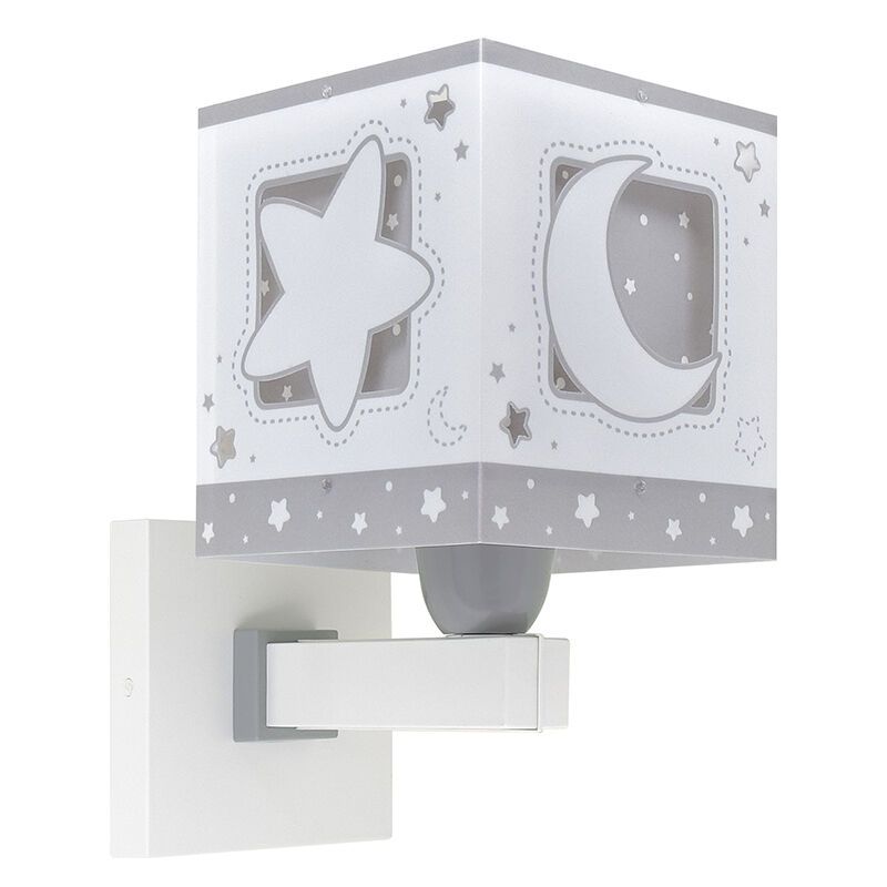 Applique murale pour enfants en plastique grise, Moonlight Applique murale pour enfants en plastique grise, Moonlight