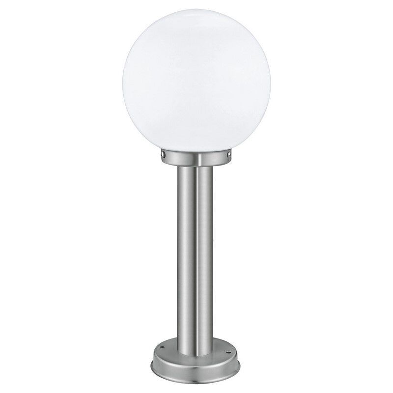 Luminaire extérieur argenté en acier inoxydable, Baukje, IP44 Luminaire extérieur argenté en acier inoxydable, Baukje, IP44