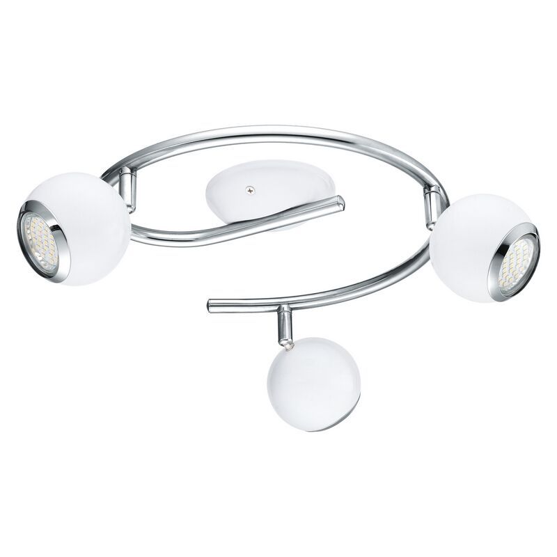 Spot plafond chromé en acier, Anissa