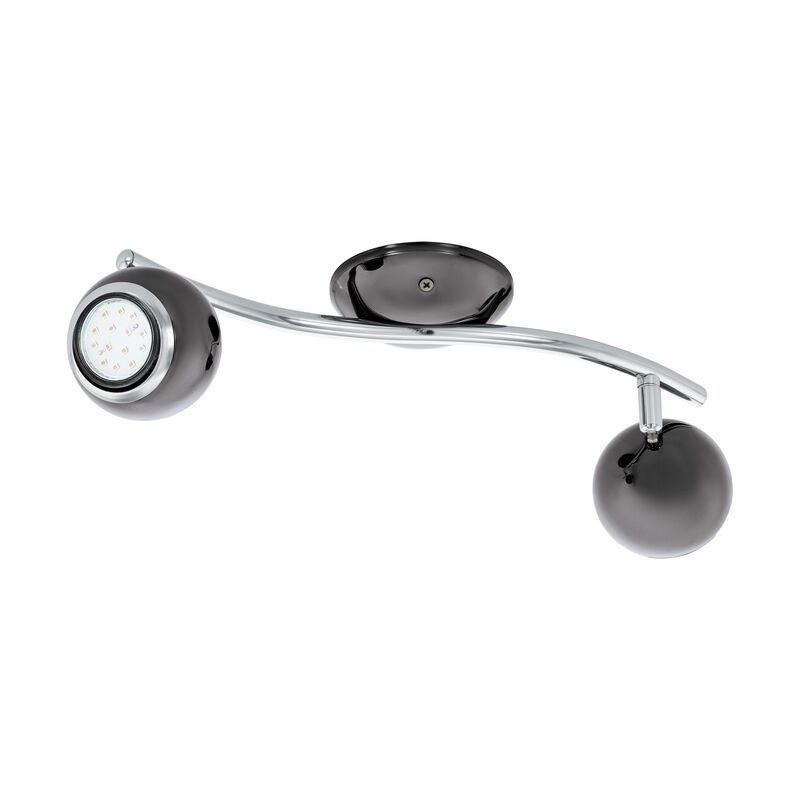 Spot plafond chromé en acier, Anissa