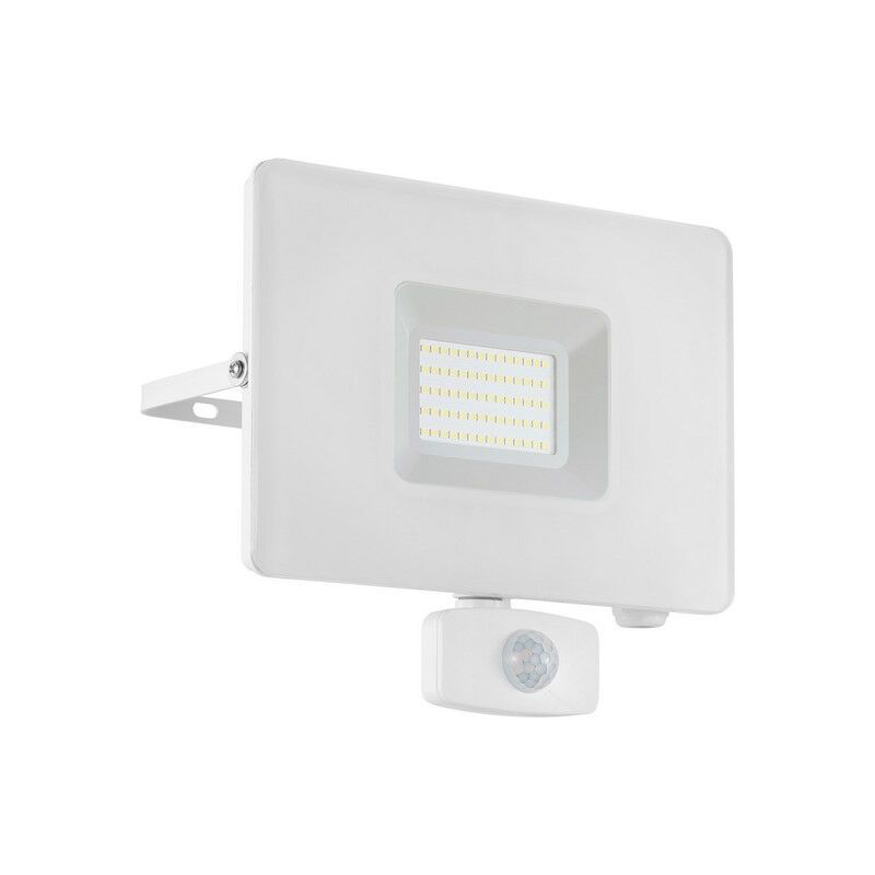 Applique extérieur avec détecteur de mouvement blanche en aluminium, Joey, IP44 Applique extérieur avec détecteur de mouvement blanche en aluminium, Joey, IP44