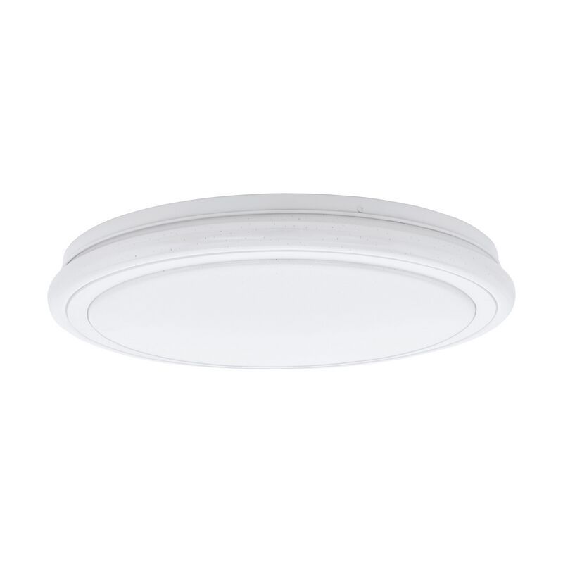 Lampe plafond blanche en acier, Elseline, 30W, couleur réglable LED Lampe plafond blanche en acier, Elseline, 30W, couleur réglable LED