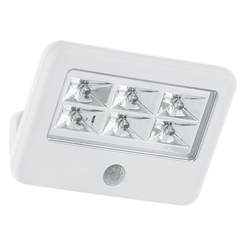 Applique extérieur avec détecteur de mouvement blanche en plastique, Patricia, 0,5W, 4000K LED, IP54