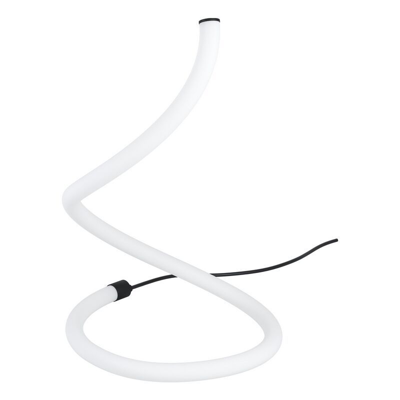 Lampe de table noire en plastique, Allal, 10W, 3000K LED, avec interrupteur Lampe de table noire en plastique, Allal, 10W, 3000K LED, avec interrupteur