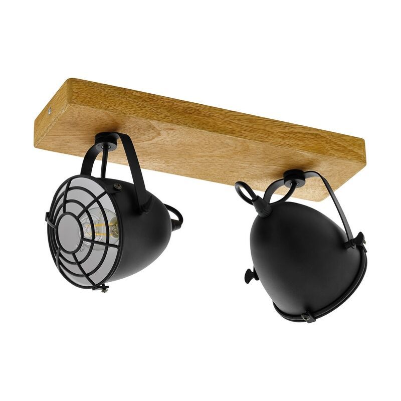 Spot plafond en bois marron, Pasquale