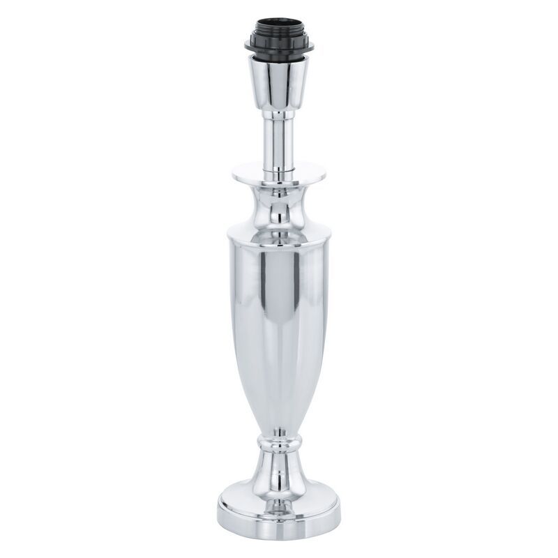 Lampe de table sans abat-jour chromée en acier, Mason, avec interrupteur