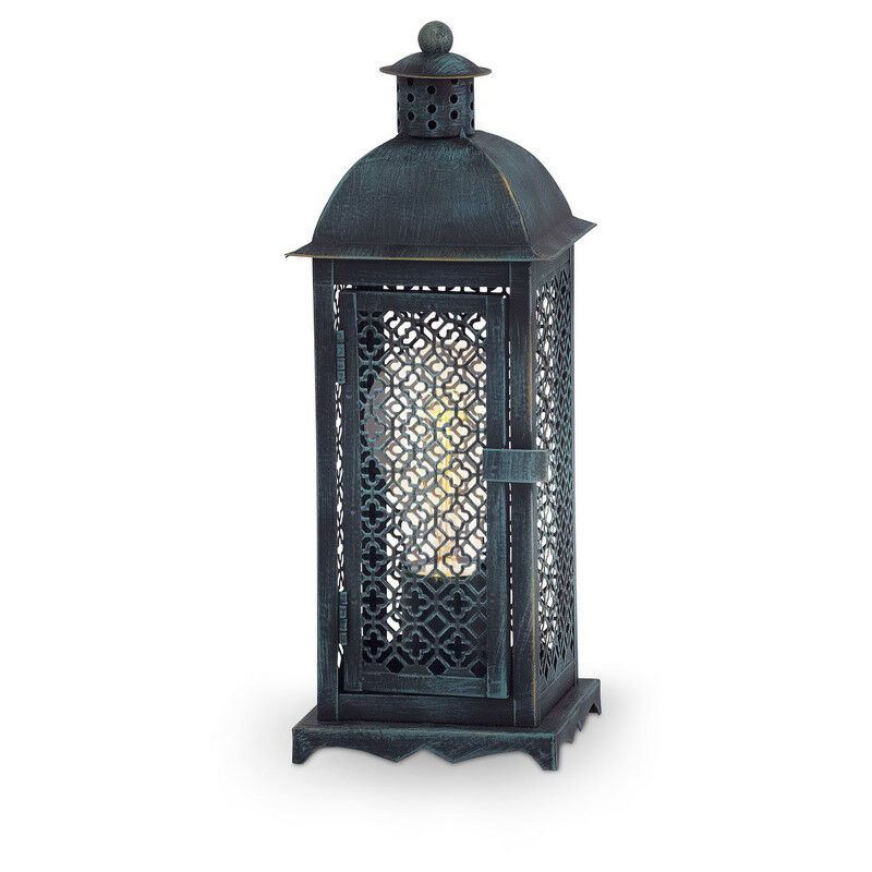 Lampe de table verte en métal, Abdirahman, avec interrupteur Lampe de table verte en métal, Abdirahman, avec interrupteur