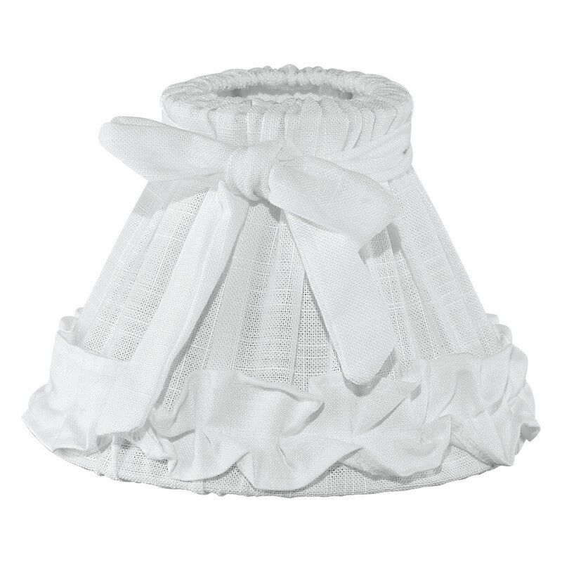 Abat-jour blanc Noah, tissu, classique Abat-jour blanc Noah, tissu, classique