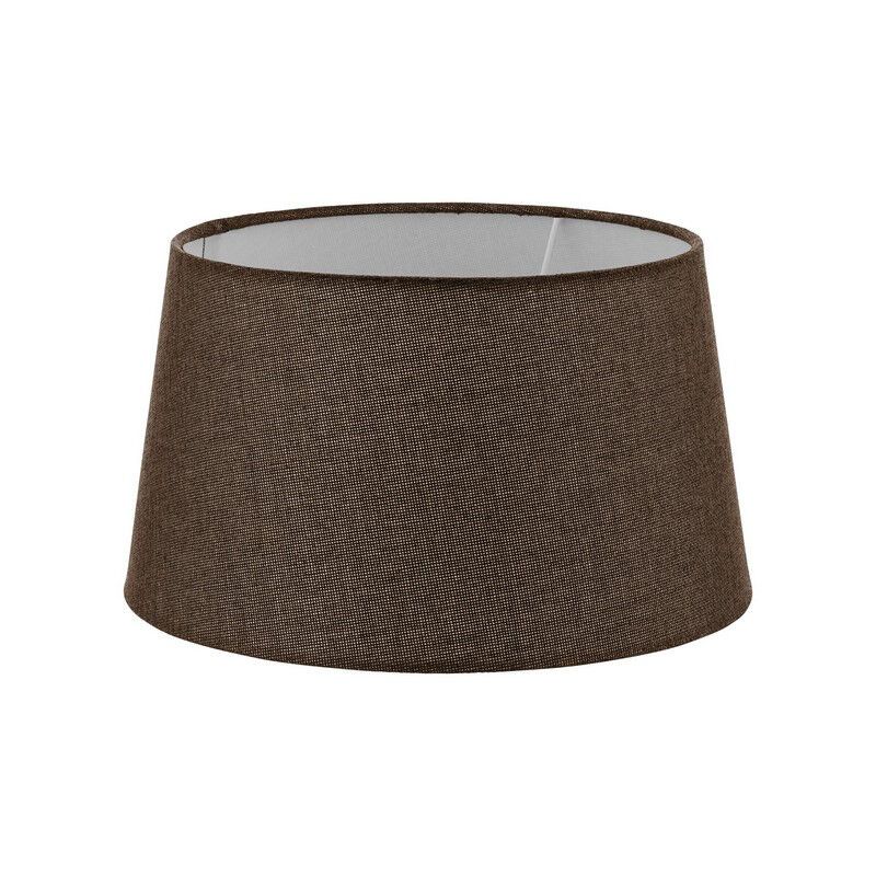 Abat-jour marron Noah, tissu