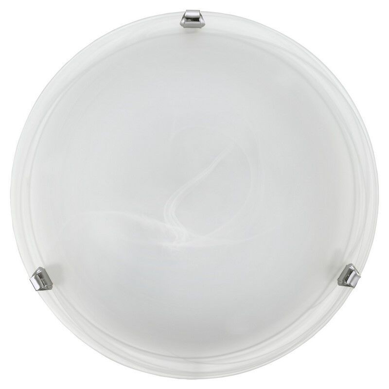 Lampe plafond chromée en verre, Alcor