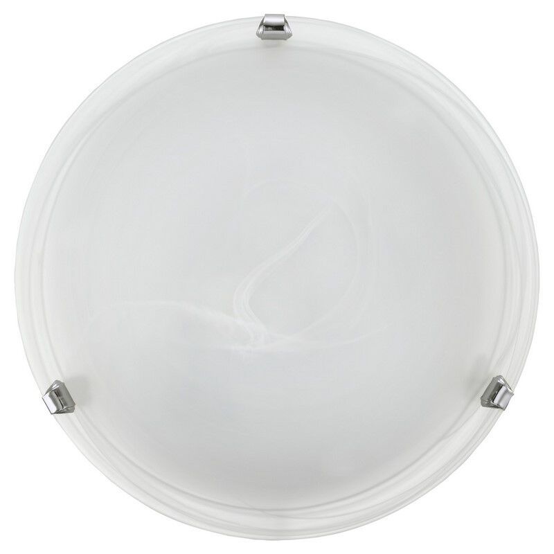 Lampe plafond chromée en verre, Alcor