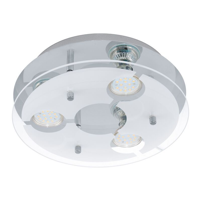 Lampe plafond chromée en acier inoxydable, Annelinde
