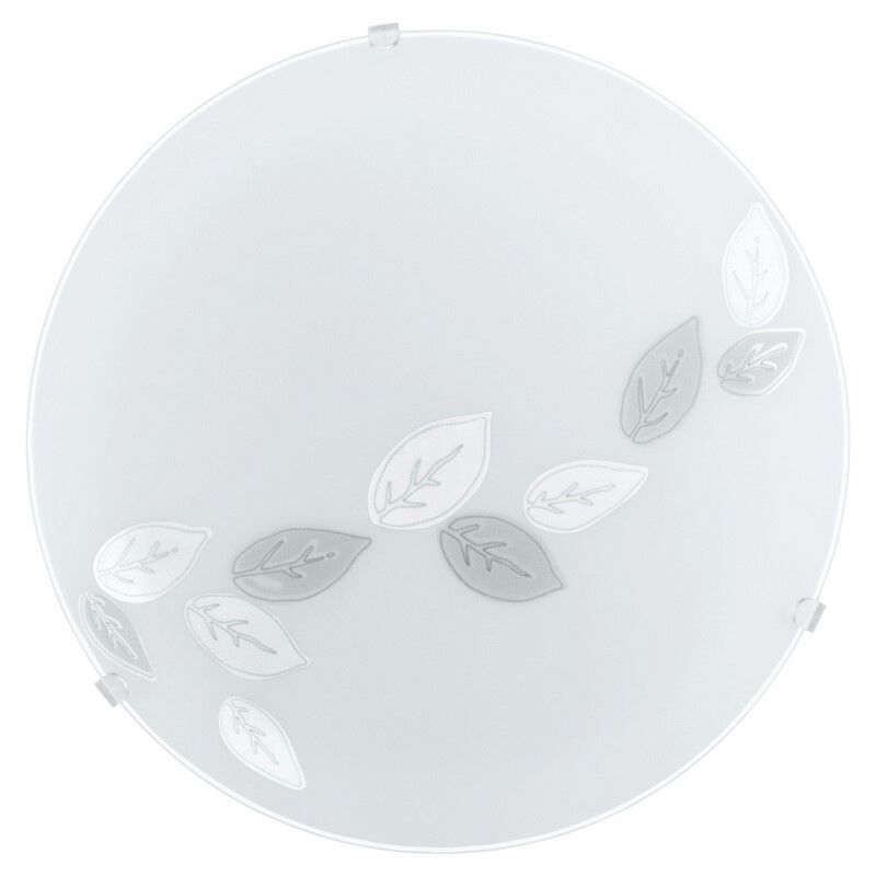 Lampe plafond blanche en verre, Bada