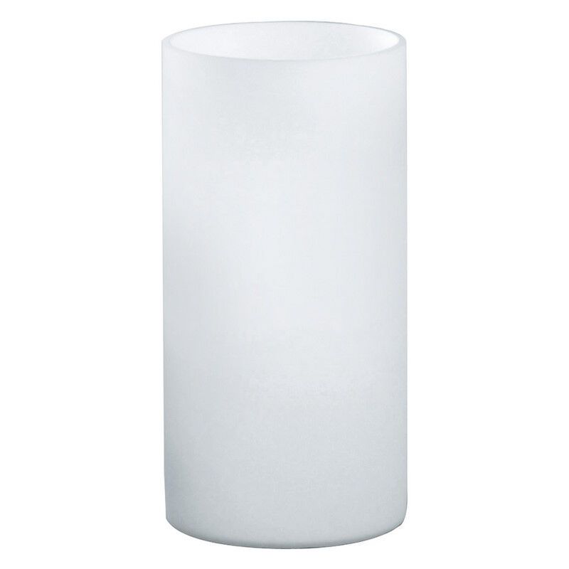 Lampe de table blanche en verre, Basken, avec interrupteur Lampe de table blanche en verre, Basken, avec interrupteur