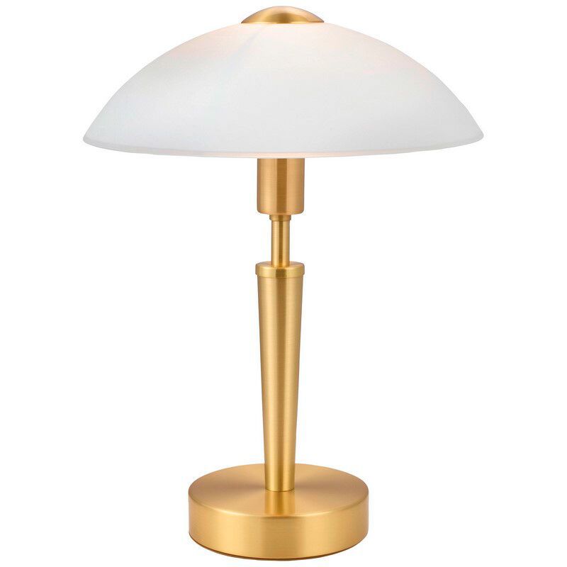 Lampe de table dorée en verre, Miam, avec variateur tactile