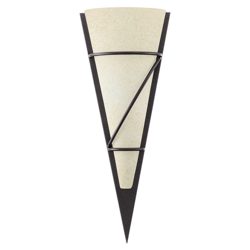 Applique murale marronne en verre, Gali