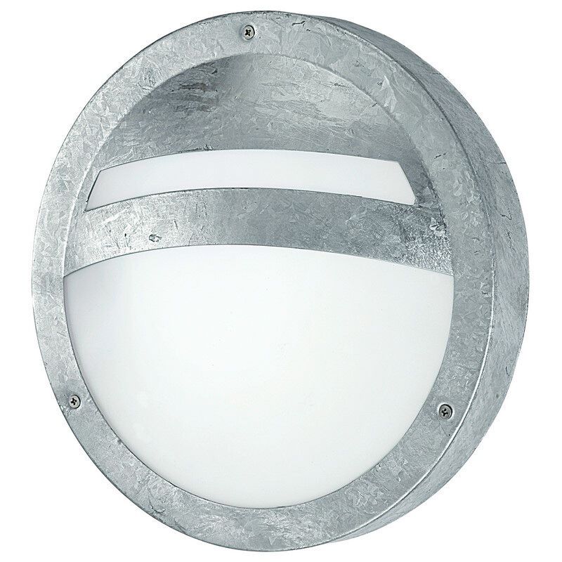 Luminaire extérieur argentée en verre, Elya, IP44