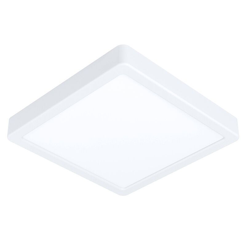 Plafonnier connecté blanc en plastique, Geraldo, 16,5W, blanc chaud à froid réglable LED, IP44