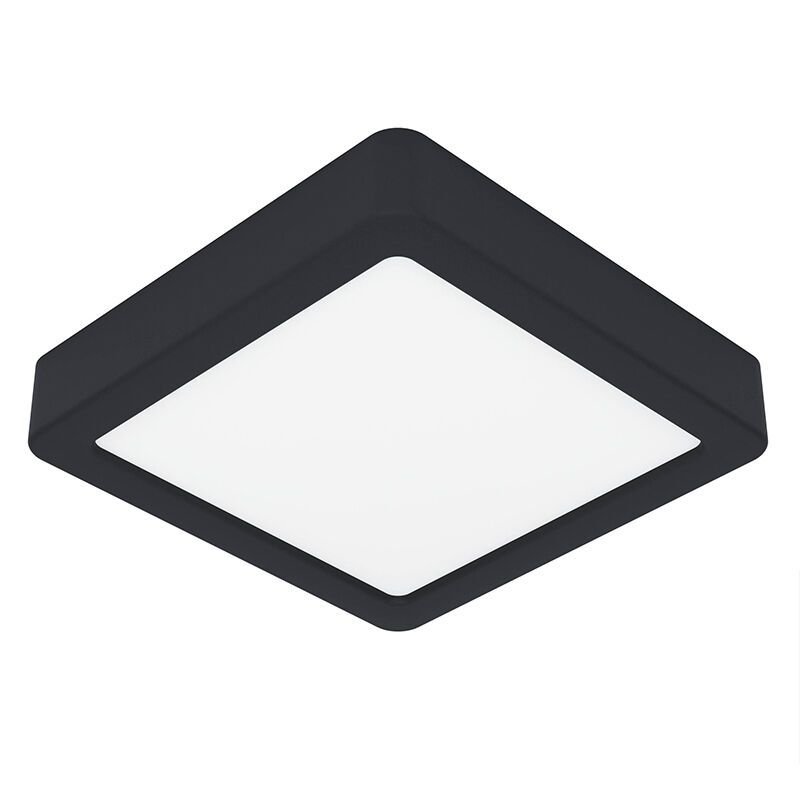 Lampe plafond blanche en plastique, Geraldo, 11W, 3000K LED