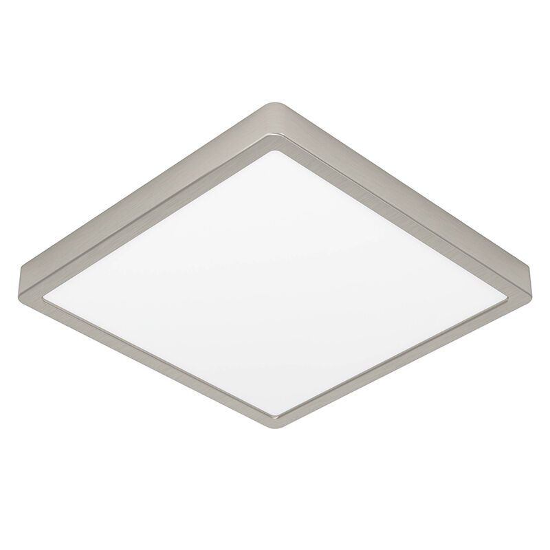 Lampe plafond nickel en plastique, Geraldo, 20,5W, 3000K LED Lampe plafond nickel en plastique, Geraldo, 20,5W, 3000K LED