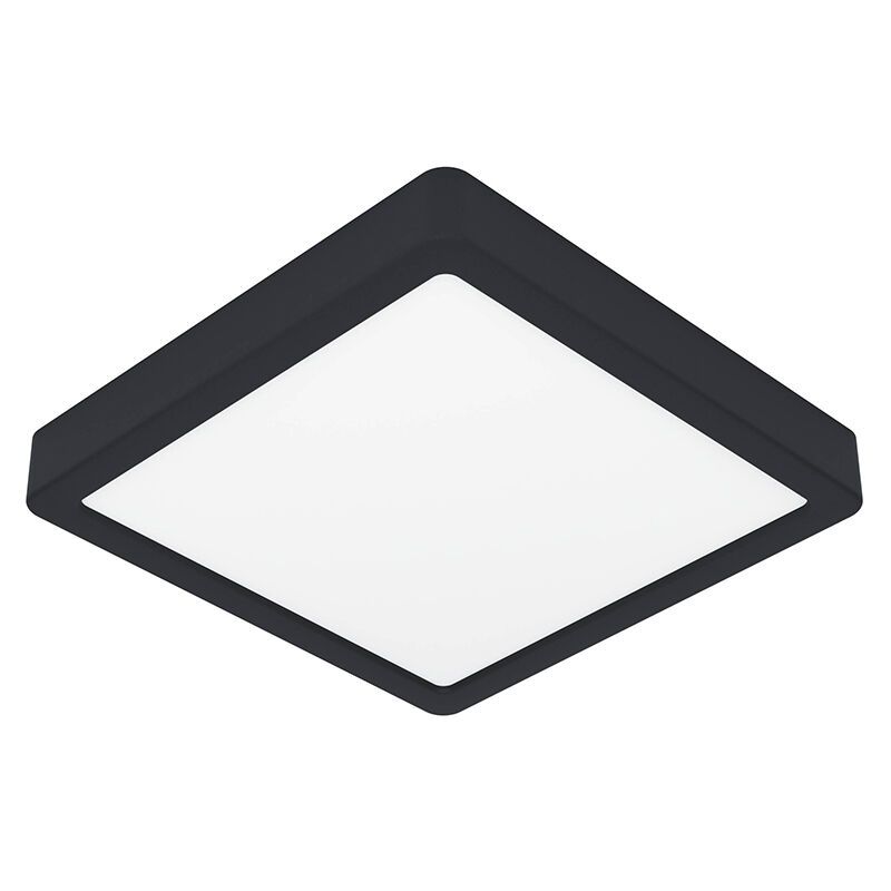 Plafonnier salle de bain blanc en plastique, Geraldo, 17W, 3000K LED, IP44