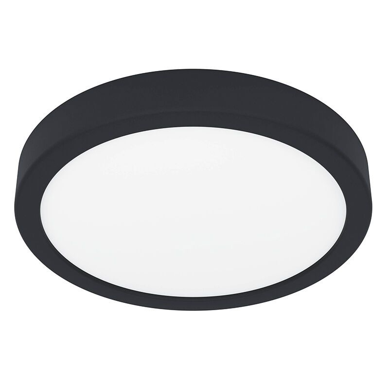 Plafonnier salle de bain blanc en plastique, Geraldo, 17W, 3000K LED, IP44