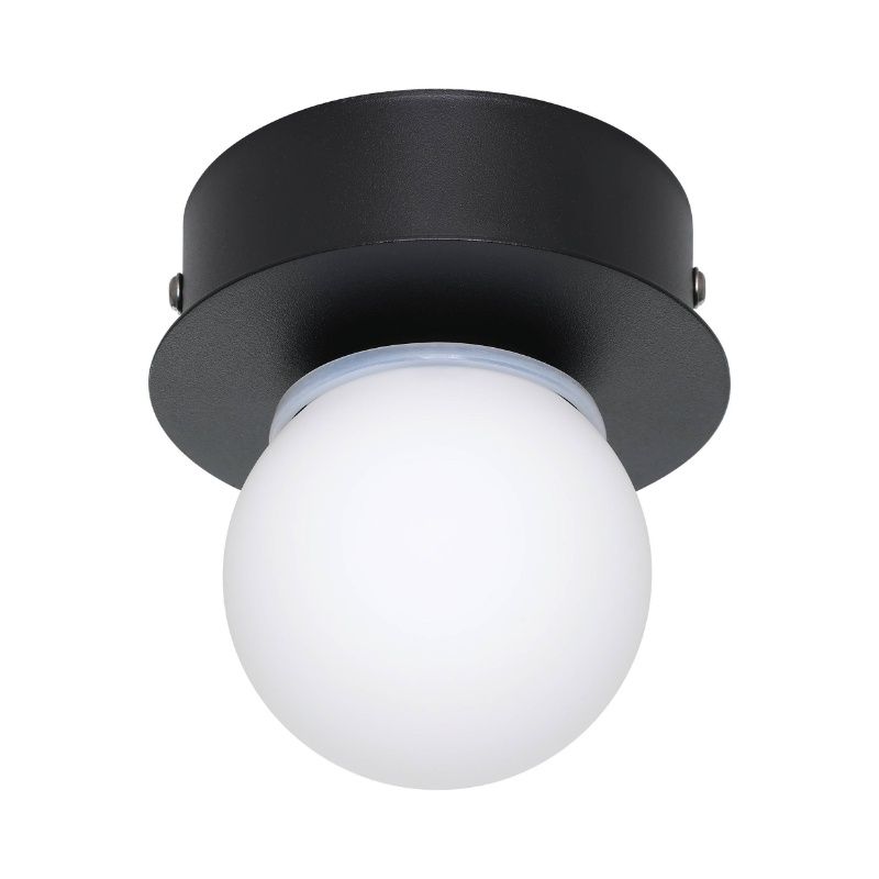 Plafonnier noir en acier, Escha, 3,3W, 3000K LED Plafonnier noir en acier, Escha, 3,3W, 3000K LED
