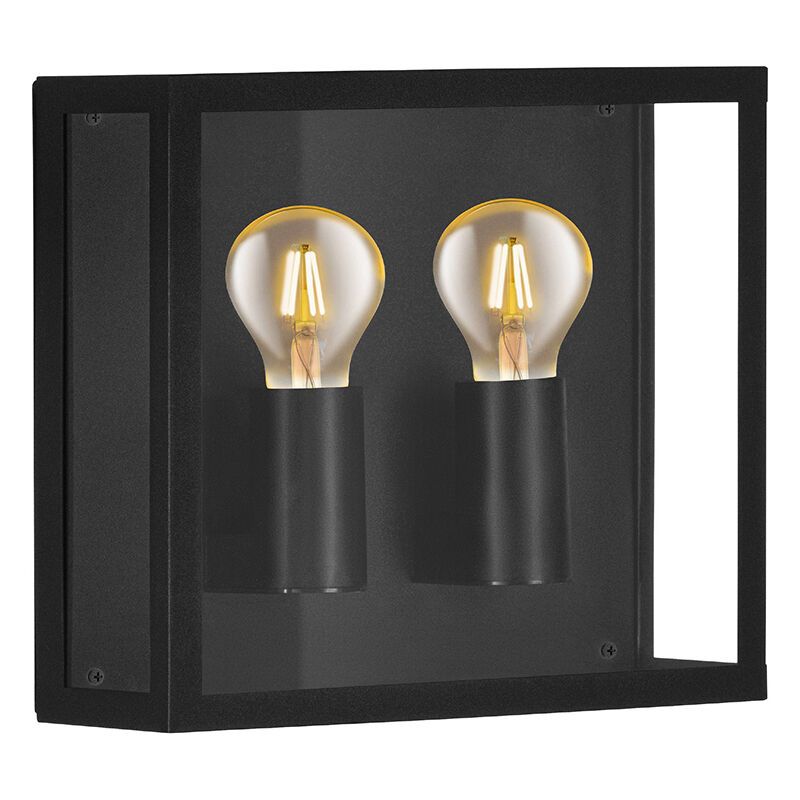 Luminaire extérieur noir en aluminium, Alihan, IP44 Luminaire extérieur noir en aluminium, Alihan, IP44