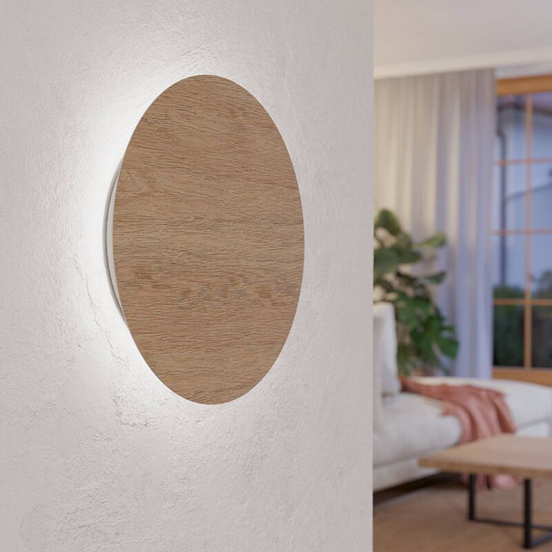 Applique murale marronne en bois, Aisling, 9,2W, 3000K LED Applique murale marronne en bois, Aisling, 9,2W, 3000K LED