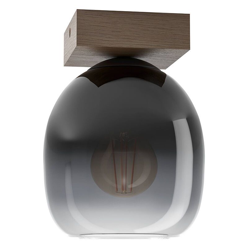 Plafonnier marron en bois, Frida Plafonnier marron en bois, Frida