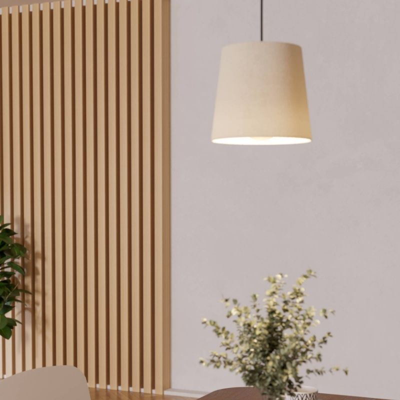 Suspension noire en tissu, Siham