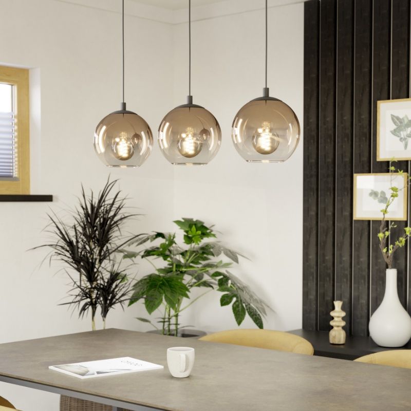 Suspension cuivre en verre, Achek