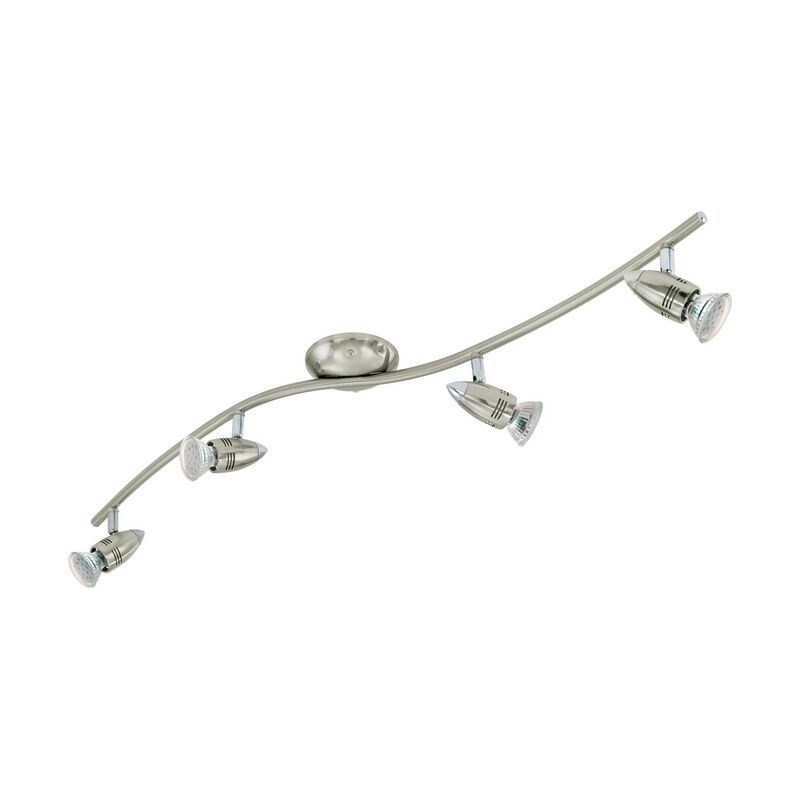 Spot plafond chromé en acier, Elwin