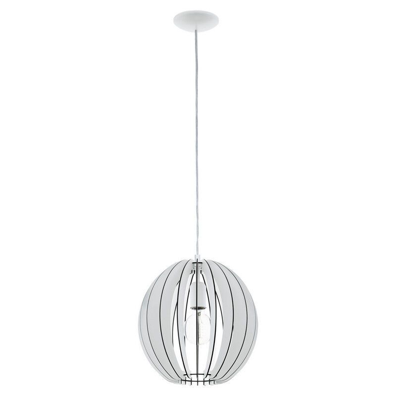 Suspension blanche en bois, Bergama