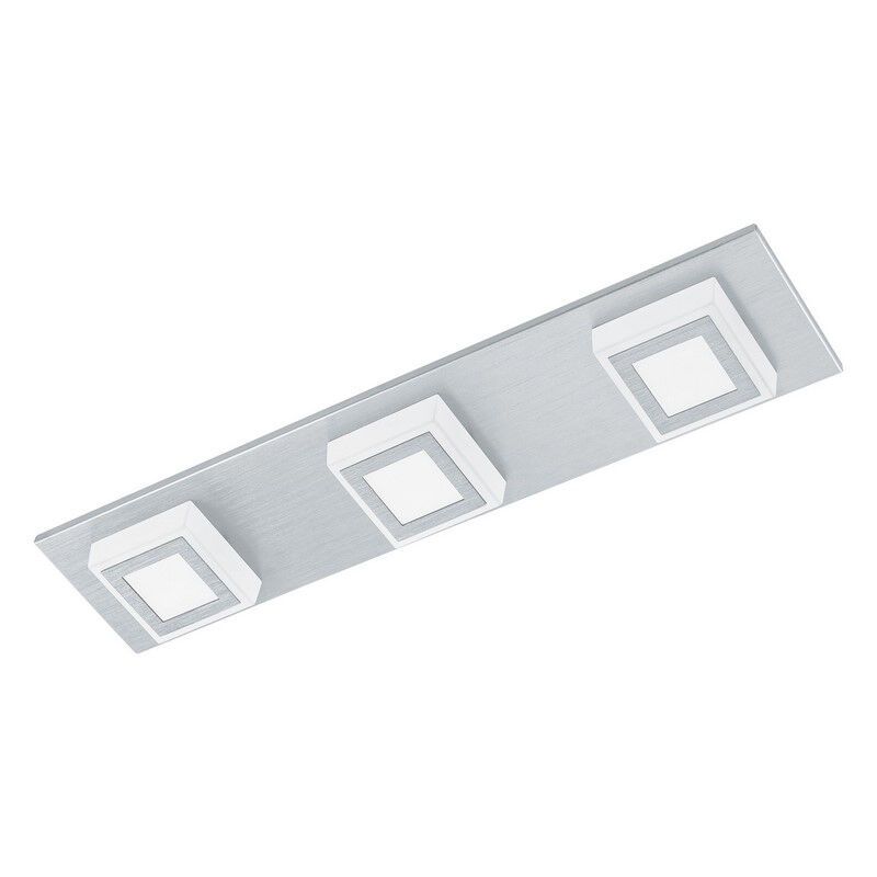 Lampe plafond argentée en plastique, Elsien, 3W, 3000K LED Lampe plafond argentée en plastique, Elsien, 3W, 3000K LED