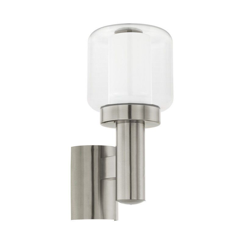 Luminaire extérieur argenté en verre, Anco, IP44