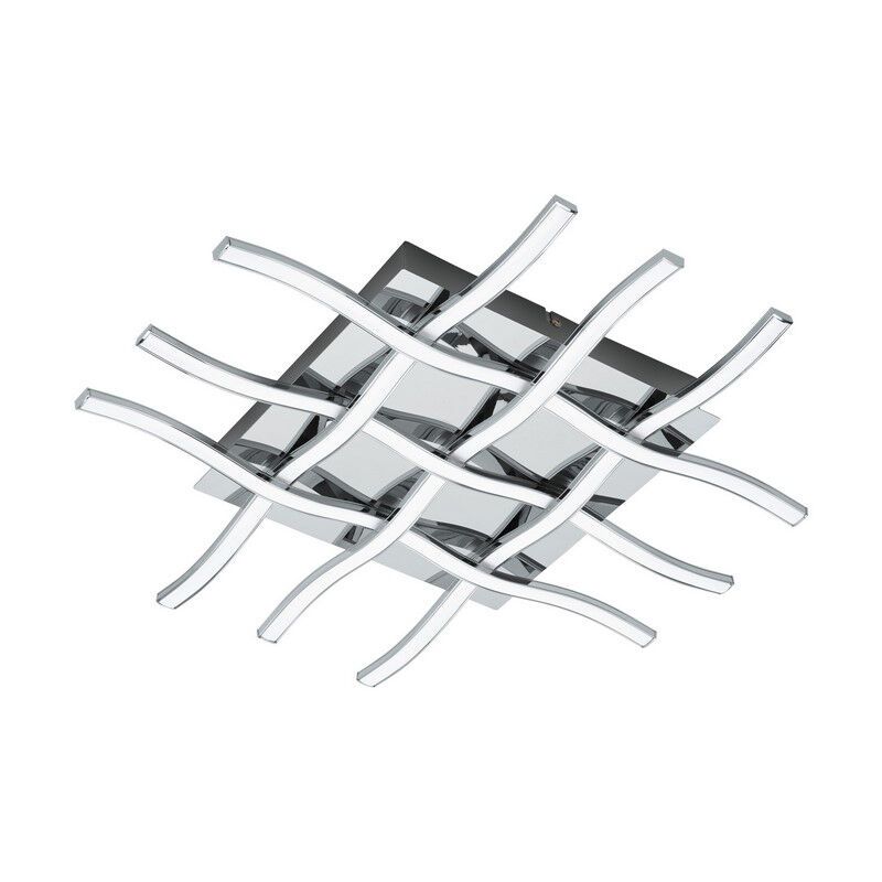 Plafonnier chromé en acier, Arantxa, 36W, 3000K LED Plafonnier chromé en acier, Arantxa, 36W, 3000K LED