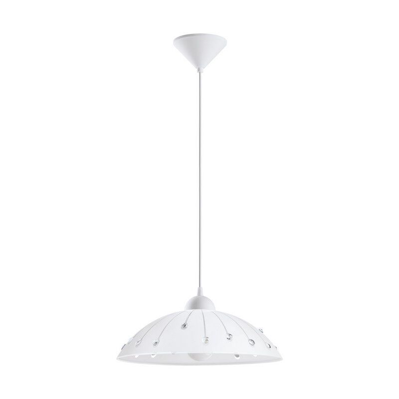 Suspension blanche en verre, Kaj