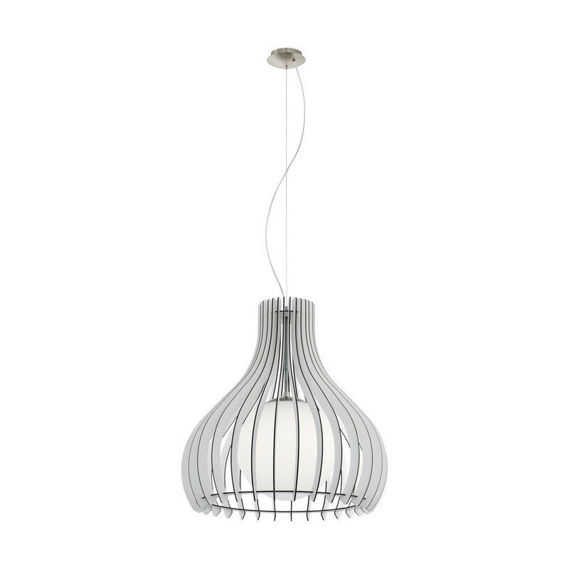 Suspension en bois blanche, Betsy Suspension en bois blanche, Betsy