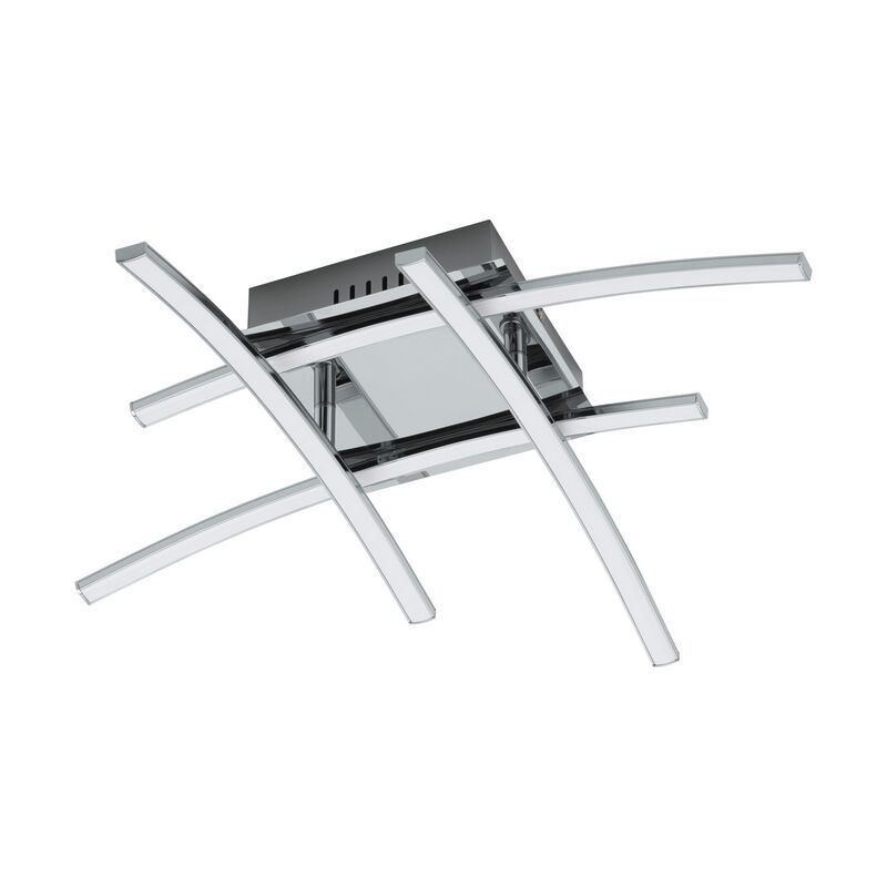 Lampe plafond chromée en aluminium, Josua, 5W, 3000K LED Lampe plafond chromée en aluminium, Josua, 5W, 3000K LED