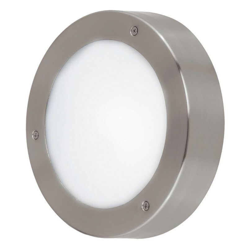 Luminaire extérieur argenté en plastique, Bob, IP44