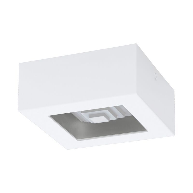 Lampe plafond blanche en acier, Olger, 6W, 3000K LED