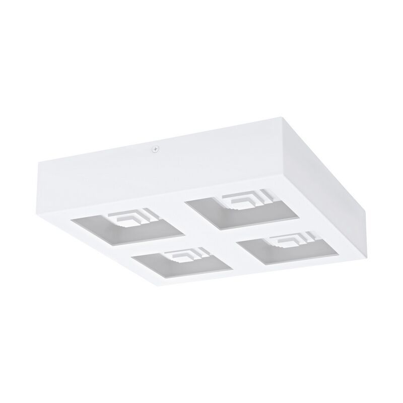 Lampe plafond blanche en acier, Olger, 6W, 3000K LED