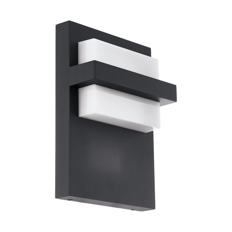 Luminaire extérieur anthracite en aluminium, Nicol, 10W, 3000K LED, IP44