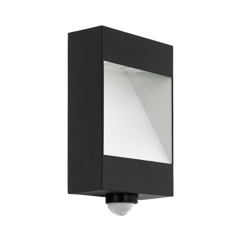 Applique extérieur avec détecteur de mouvement anthracite en aluminium, Elvi, 10W, 3000K LED, IP44