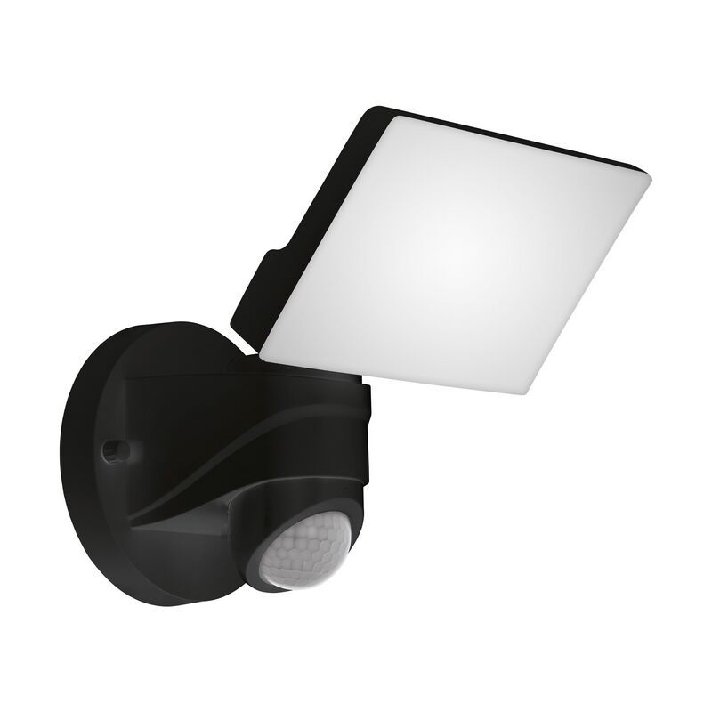Applique extérieur avec détecteur de mouvement noire en plastique, Joselien, 13W, 5000K LED, IP44 Applique extérieur avec détecteur de mouvement noire en plastique, Joselien, 13W, 5000K LED, IP44