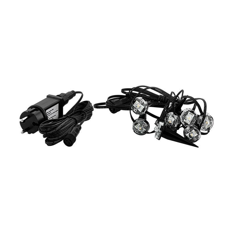 Spot à piquer extérieur transparent en plastique, Vanja, 3W, 3000K LED, IP65