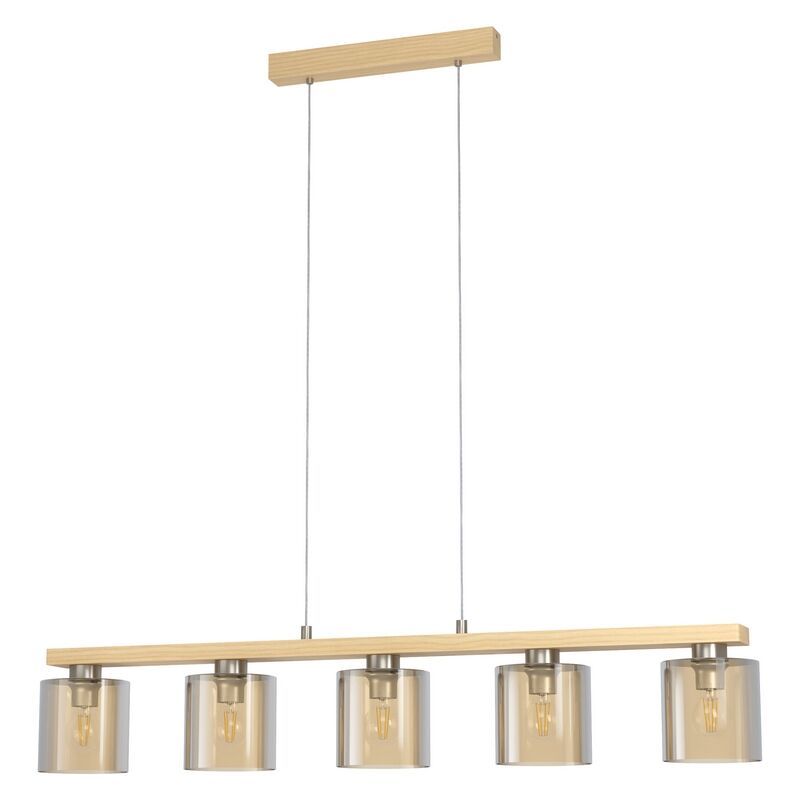 Suspension en bois ambre, Magali Suspension en bois ambre, Magali